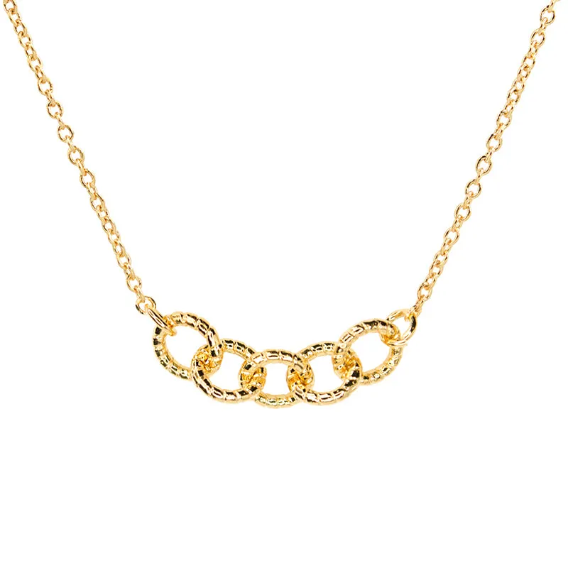 14kt gd. dip. cut link boy friend chain necklace