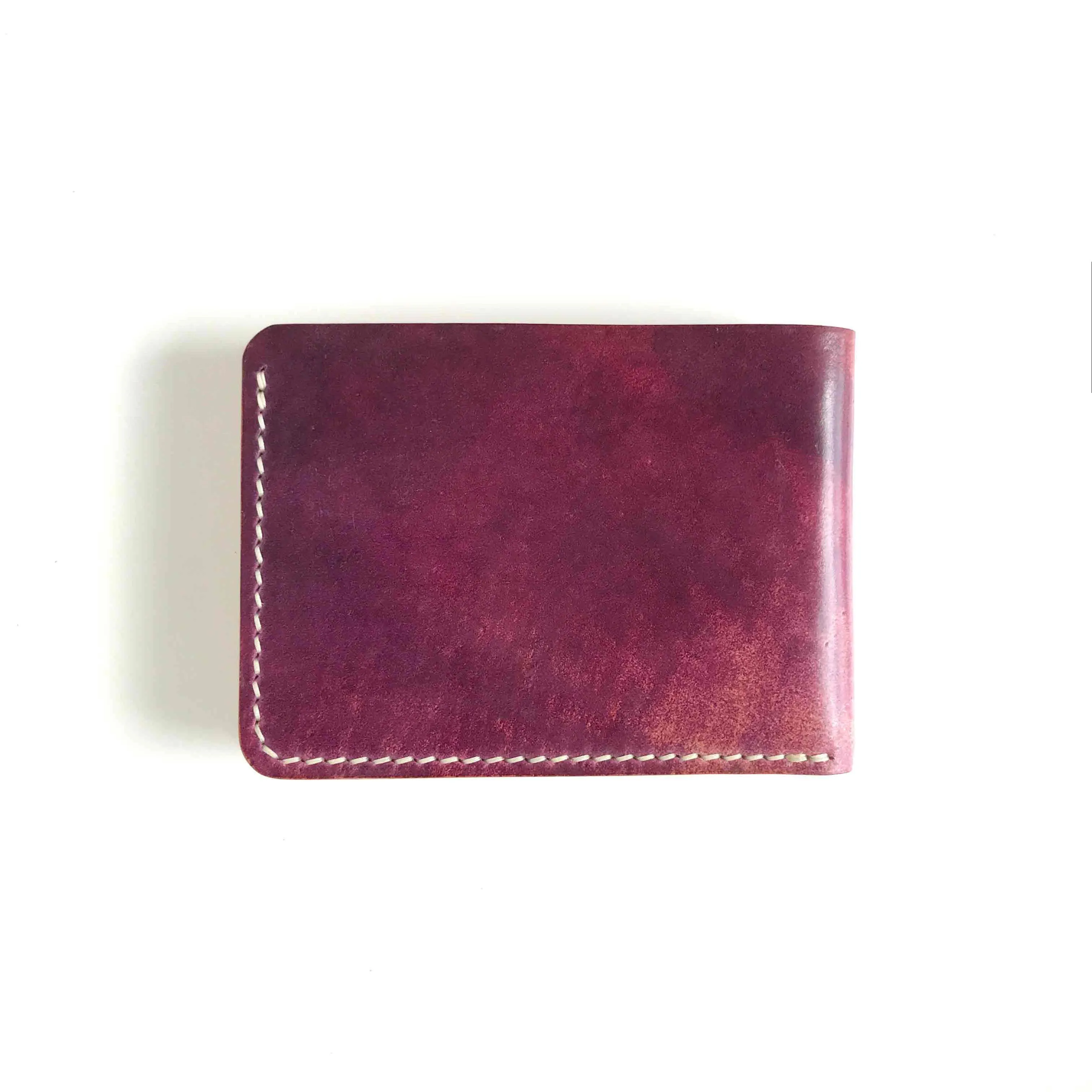 6-Pocket Billfold - Shell Cordovan - Red Marbled Rocado   Natural