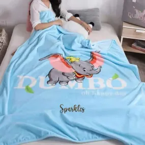 ADORABLE FLANNEL DUMBO BLANKET FOR WINTER