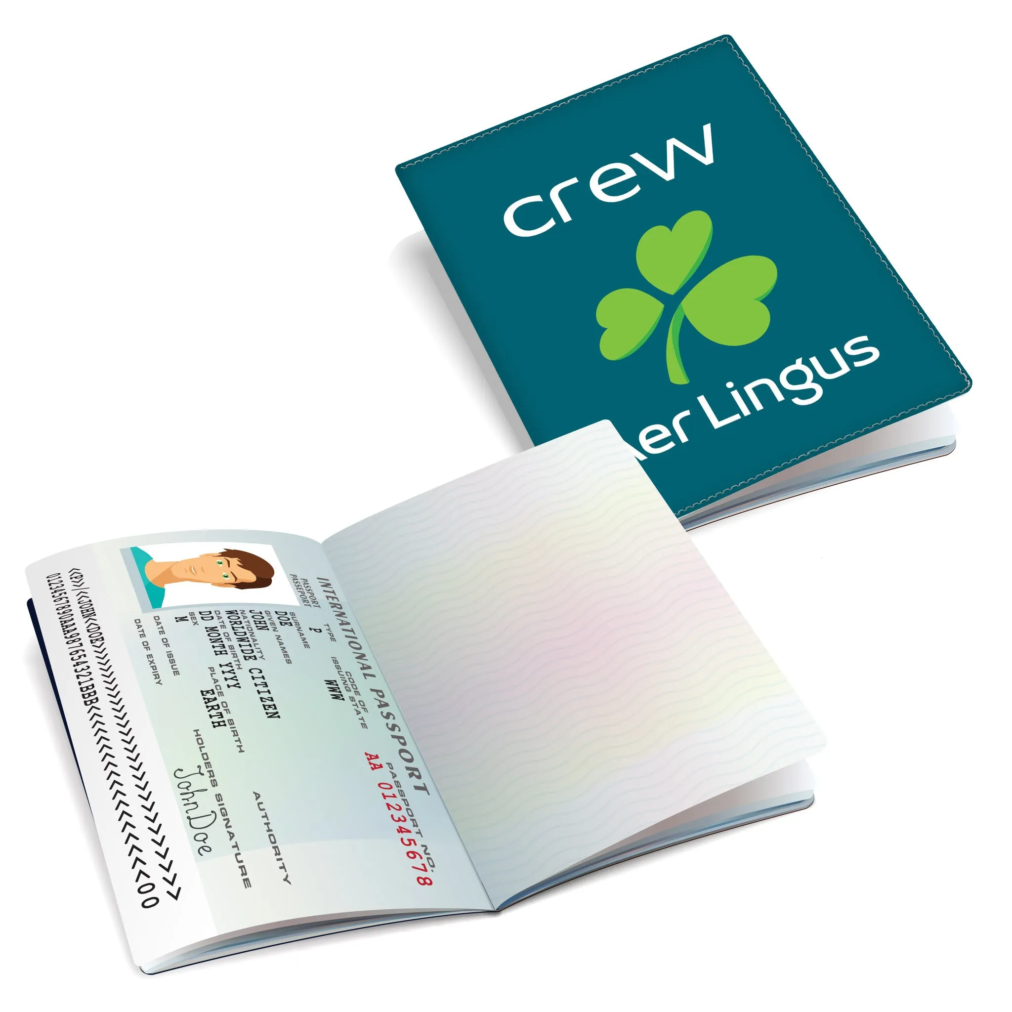 Aer Lingus Shamrock Passport Cover