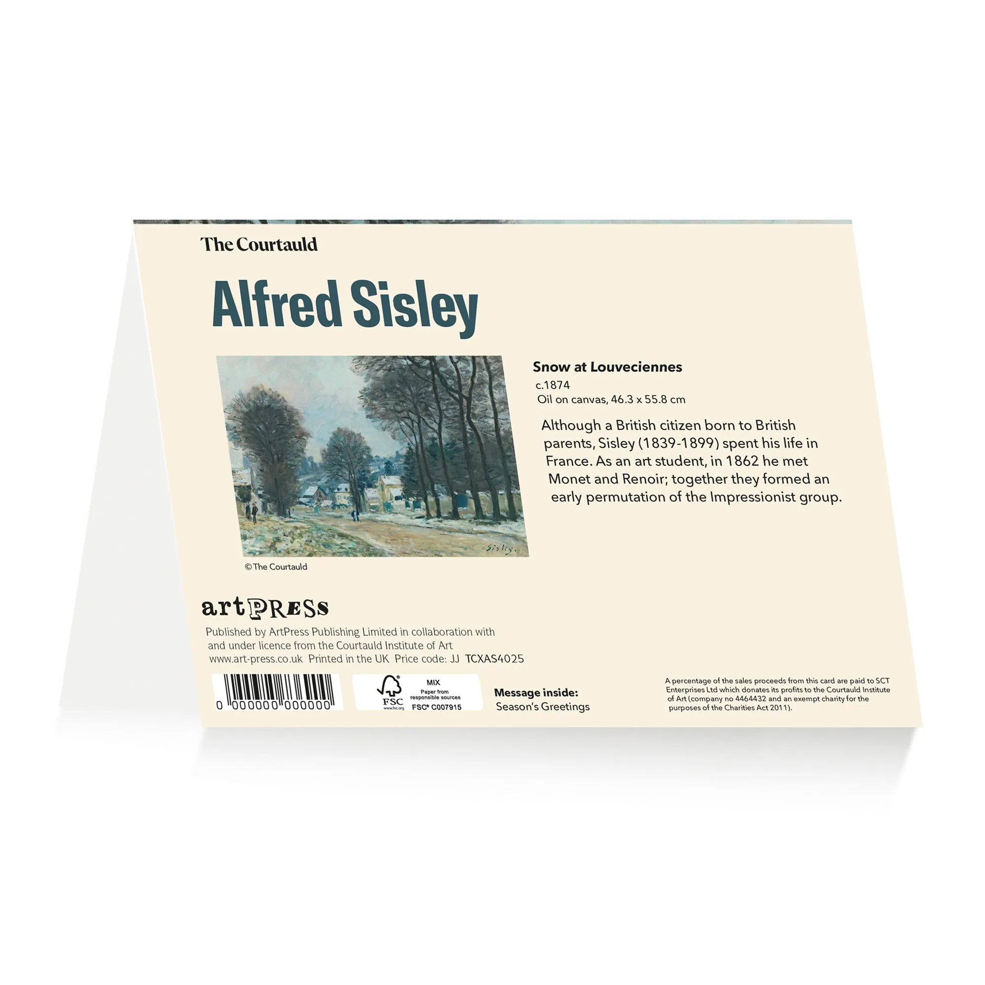 Alfred Sisley Xmas Wallet