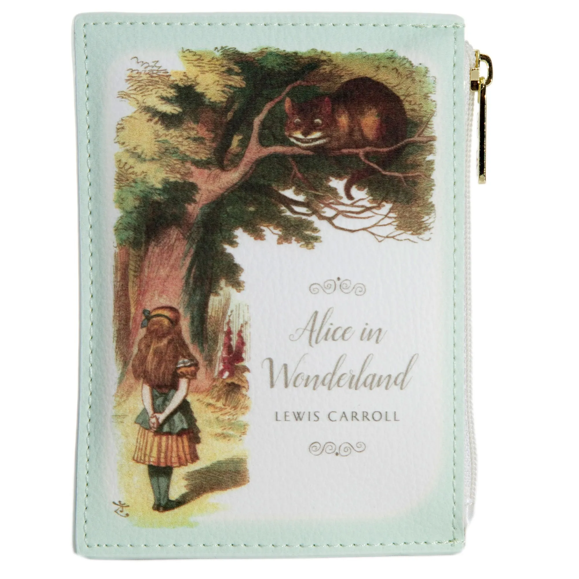 Alice in Wonderland Original Turquoise Book Coin Purse Wallet