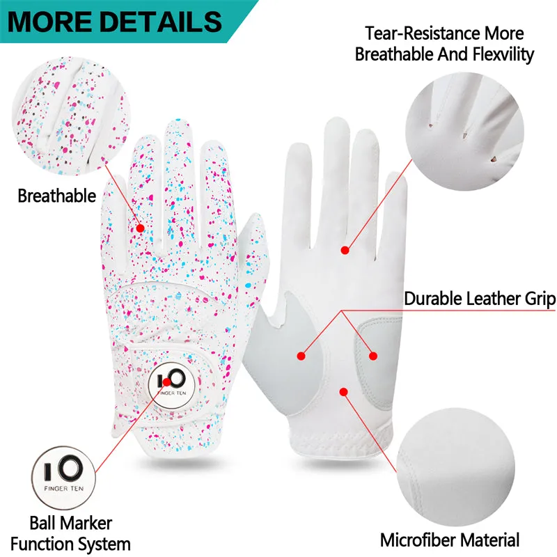 All Weather Grip 3 Pack Golf Skull Gloves Men