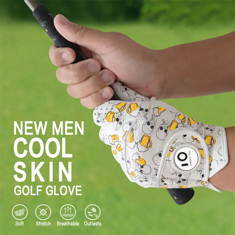 All Weather Grip 3 Pack Golf Skull Gloves Men