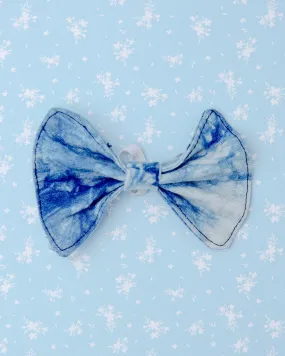 Alma De Añil Dog Bowtie in Blue Tie-Dye (FINAL SALE)