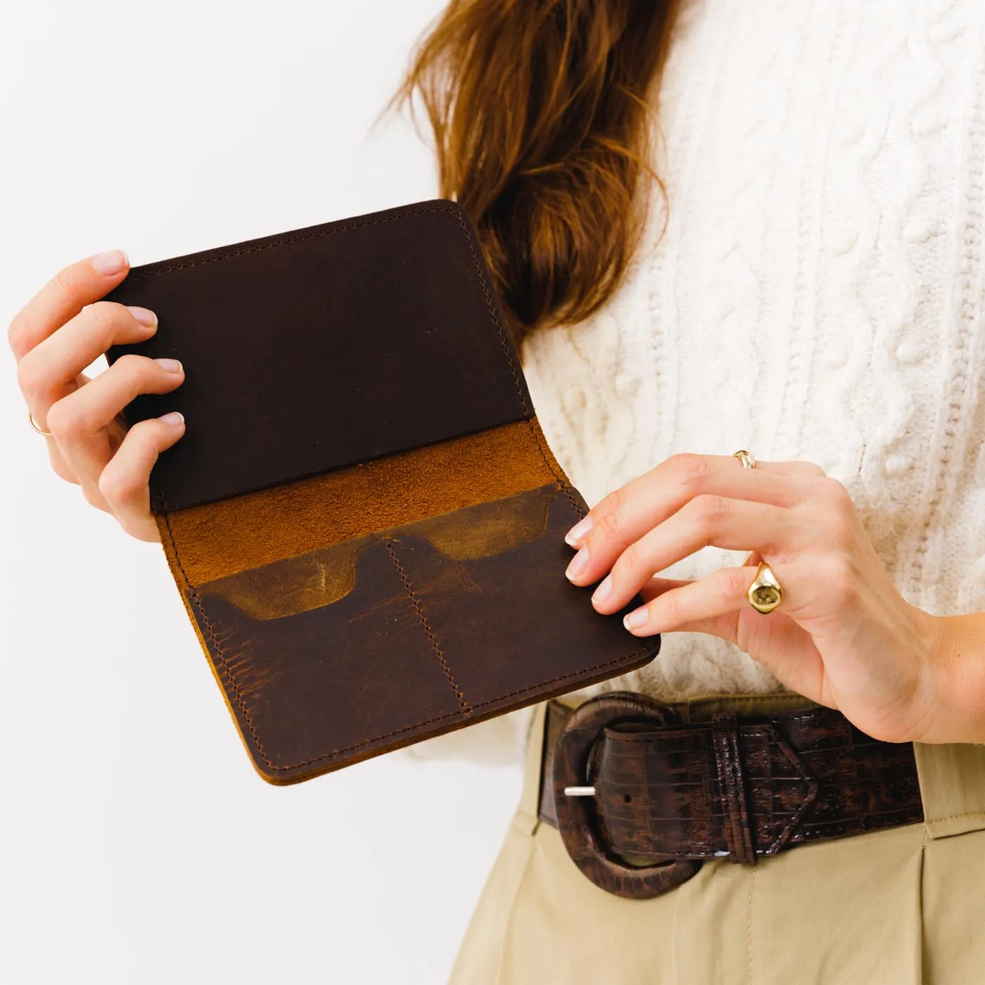 'Almost Perfect' Leather Modern Passport Holder