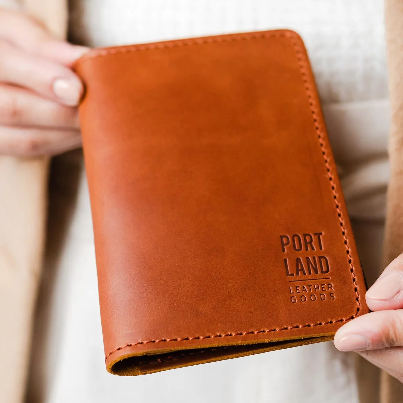 'Almost Perfect' Leather Modern Passport Holder