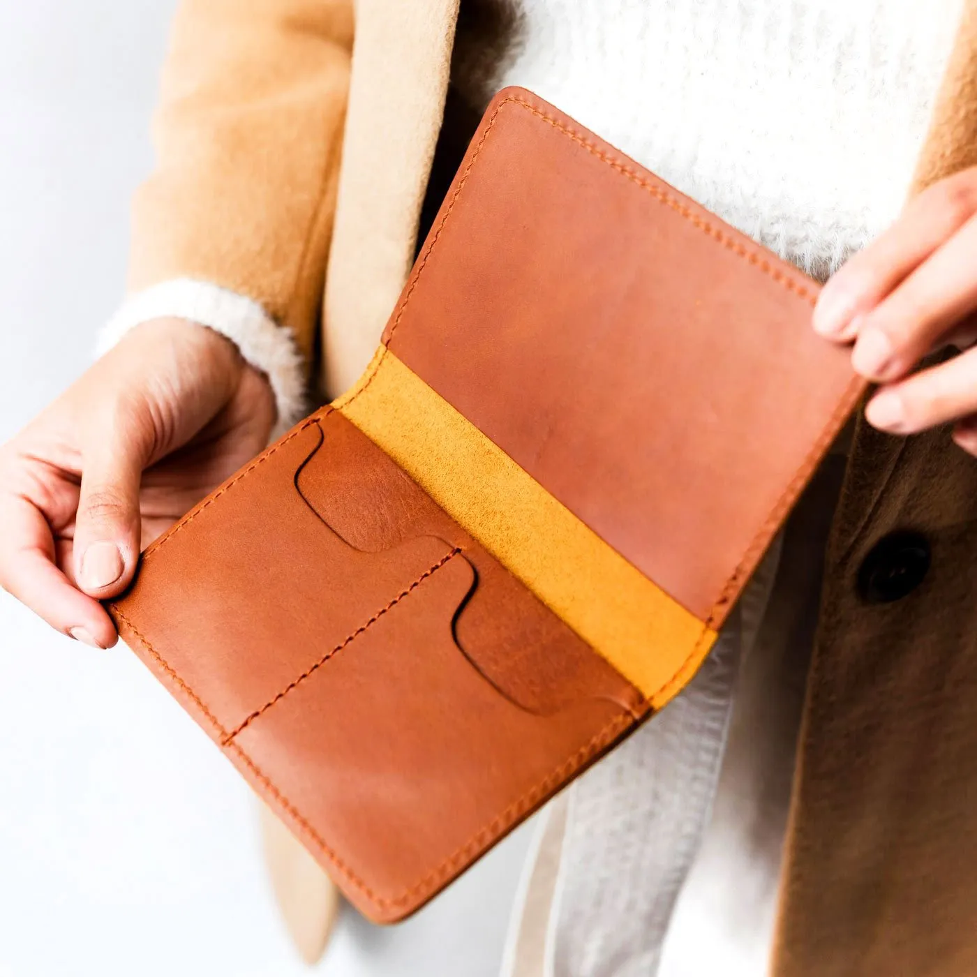 'Almost Perfect' Leather Modern Passport Holder