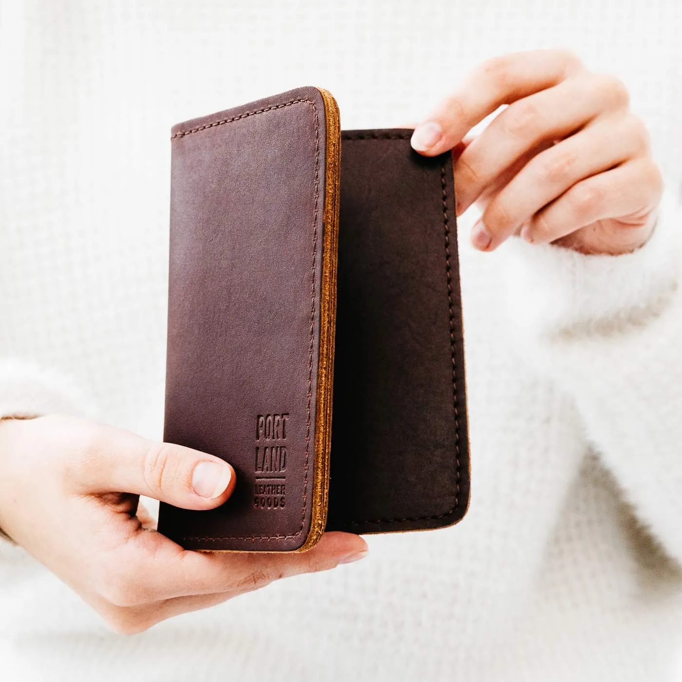 'Almost Perfect' Leather Modern Passport Holder