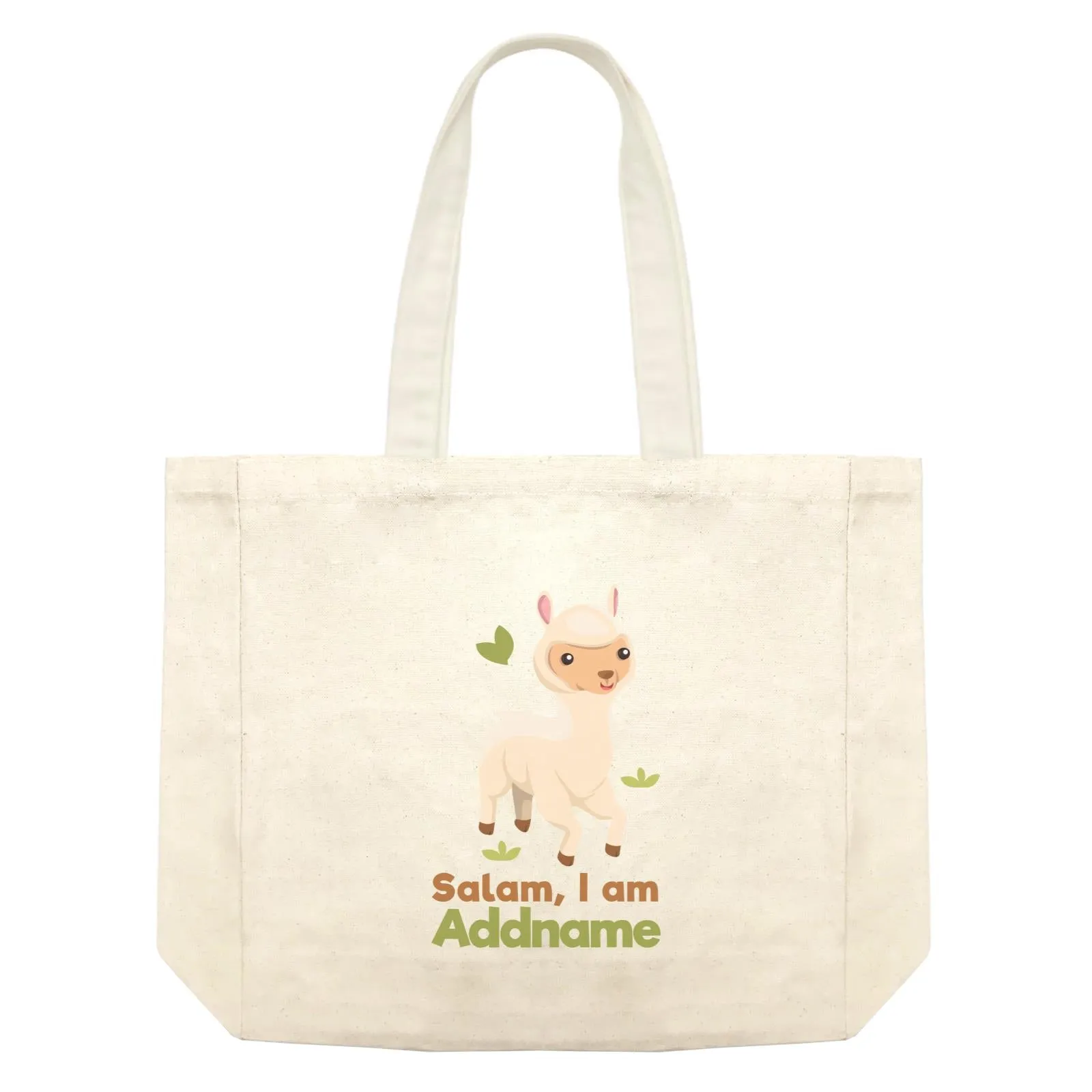 Alpaca Salam I Am Addname Shopping Bag