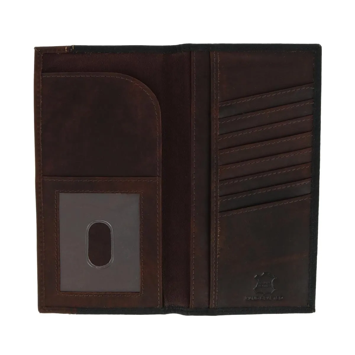 American Bison Men's Bison and Hunter Leather Rodeo Wallet