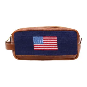 American Flag Toiletry Bag (Dark Navy)