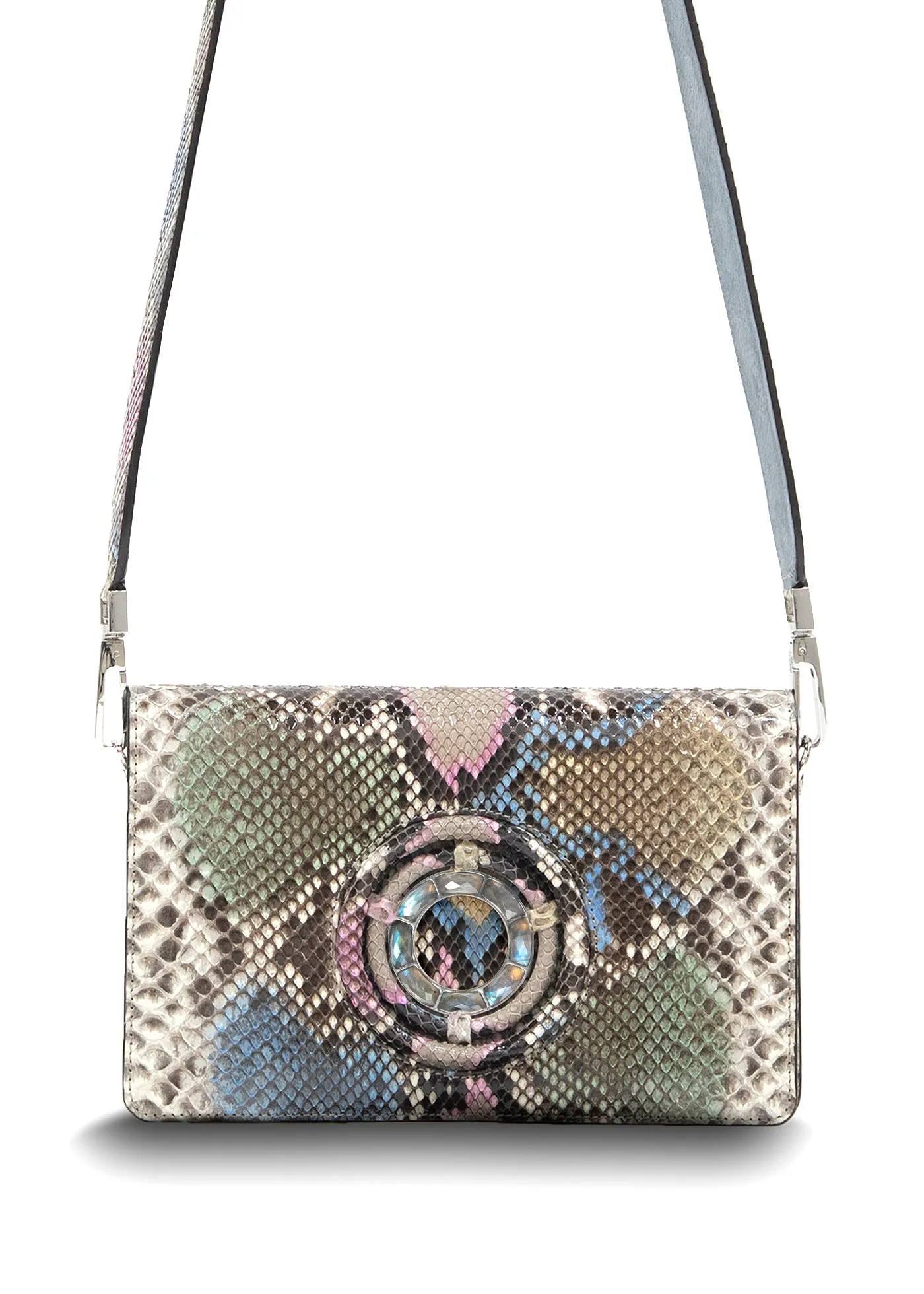 Anna Convertible Crossbody, Pastel Multi-Color, Labradorite Gemstones