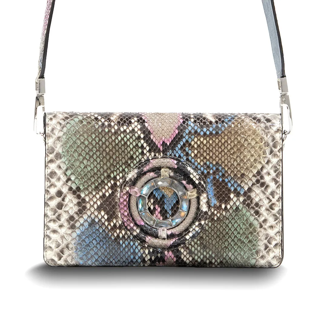 Anna Convertible Crossbody, Pastel Multi-Color, Labradorite Gemstones