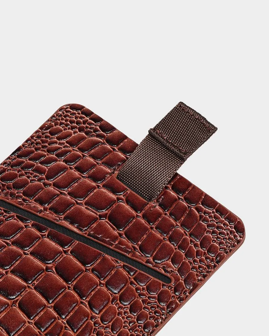 Apollo 2 Passport Holder in Caramel Brown