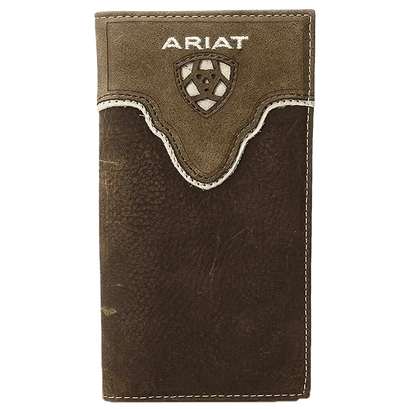 Ariat Men's Embroidered Over Logo Rodeo Wallet