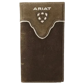 Ariat Men's Embroidered Over Logo Rodeo Wallet