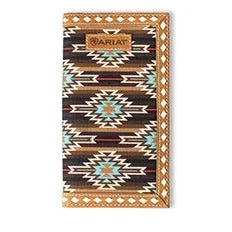 Ariat Men's Southwest Diamond Fabric Rodeo Wallet