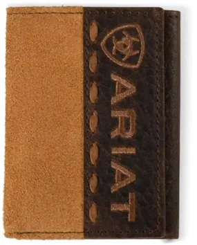 Ariat Roughout Wallet ~ Tri-Fold