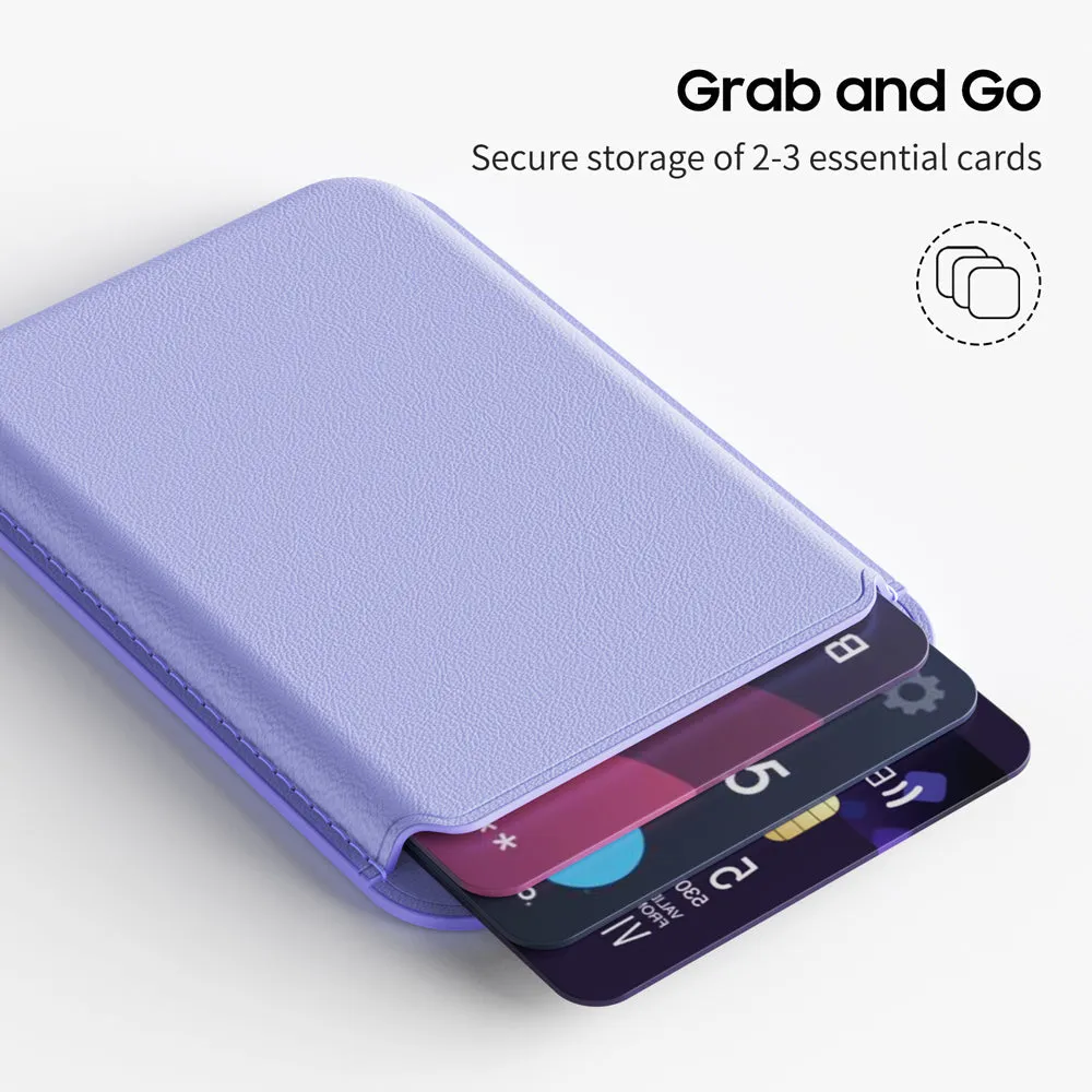 Astral Purple Blue | Leather Wallet with MagSafe