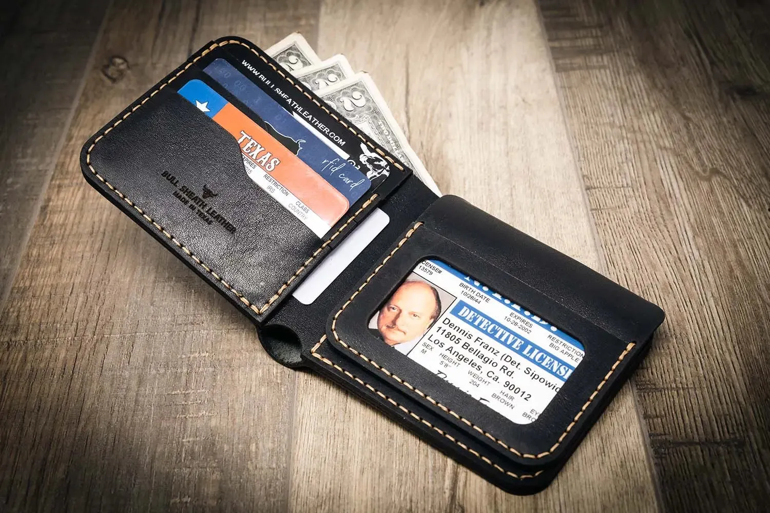 Badge Bifold Wallet - Black