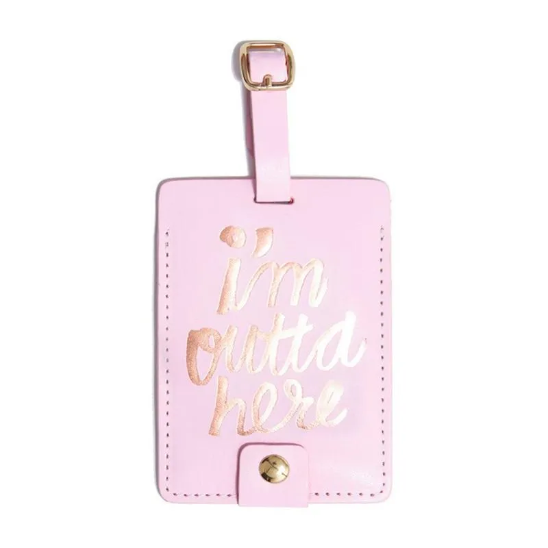 Ban.do - The Getaway Luggage Tag in I'm Outta Here