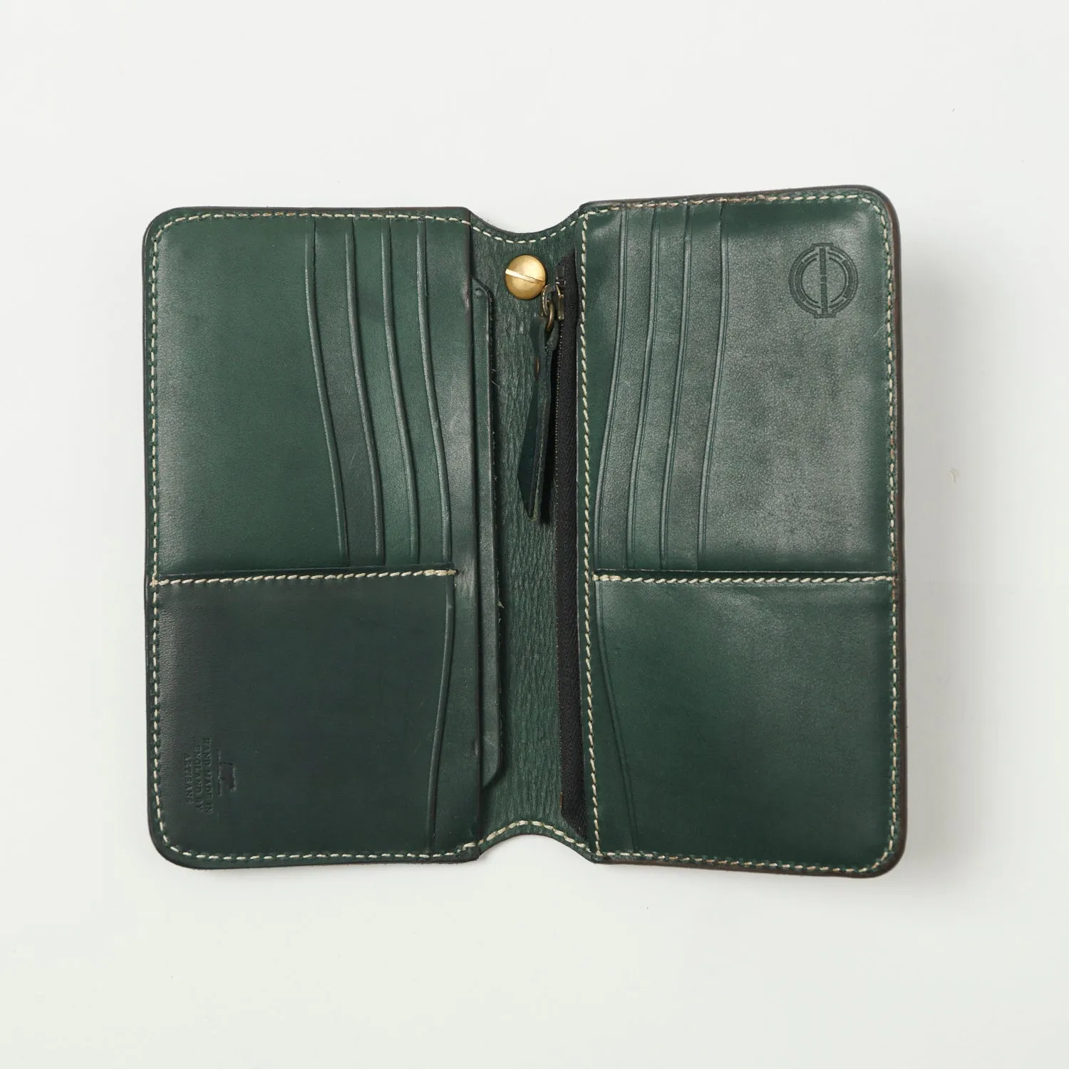 Barnes & Moore 'Roadster' Long Wallet - Tarnsjo Forest Green