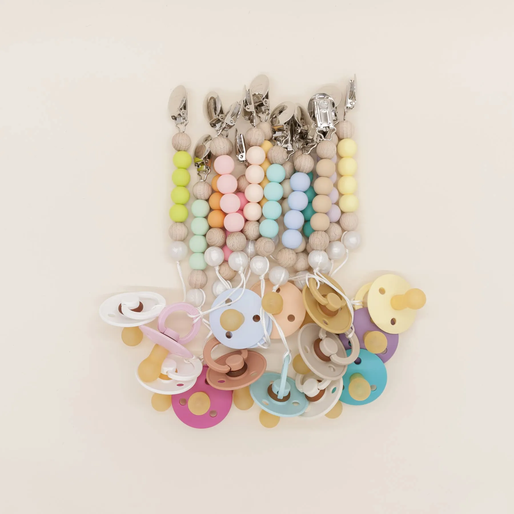 Be Mummy - Mini pacifier holder - Pearl: Aquamarine