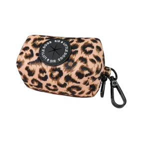 Big & Little Dogs Poop Bag Holder: Luxurious Leopard