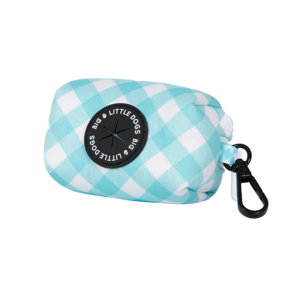 Big & Little Dogs Poop Bag Holder - Peppermint Gingham