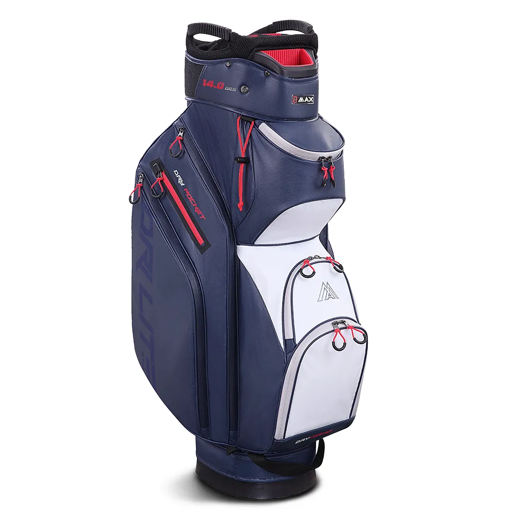 Big Max Dri Lite Style Cart Bag - Navy/White/Red