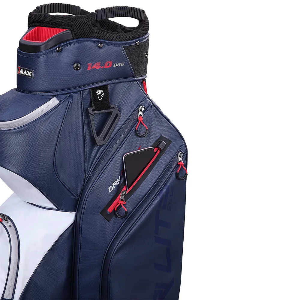 Big Max Dri Lite Style Cart Bag - Navy/White/Red