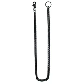 Black Double Link Wallet Chain 33"