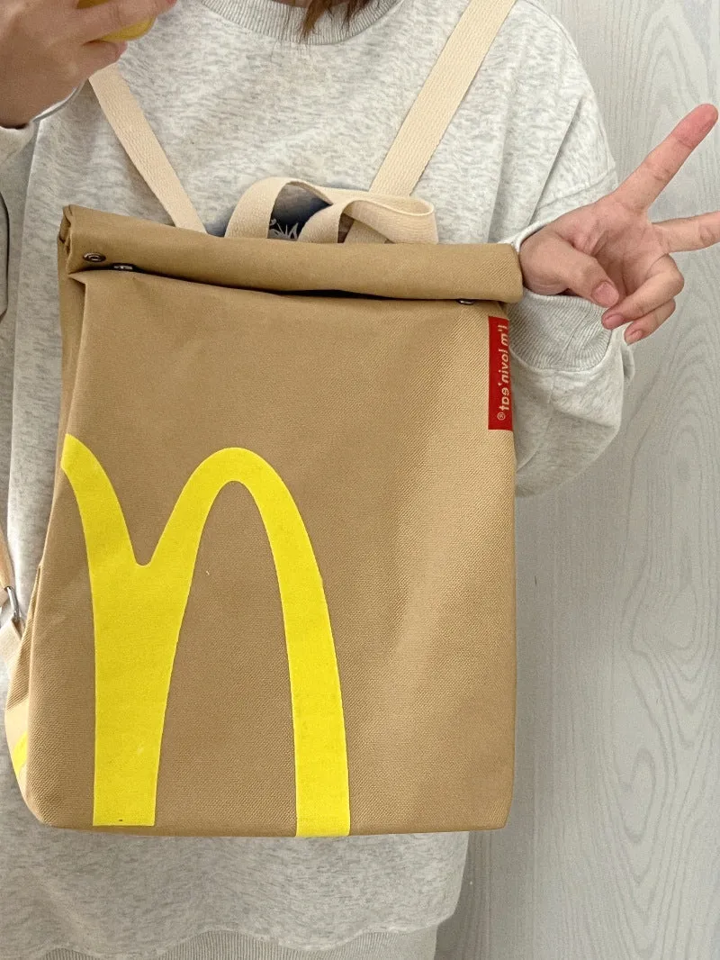 🎁BOGO🎁 Buy One Get One😍McDonald Sling Bag Canvas Shoulder Bag Casual  Large Capacity Messenger Bag