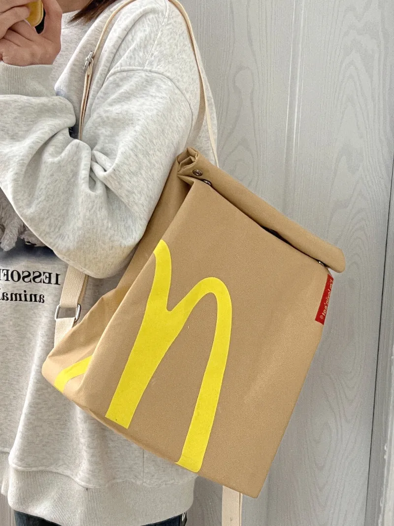 🎁BOGO🎁 Buy One Get One😍McDonald Sling Bag Canvas Shoulder Bag Casual  Large Capacity Messenger Bag