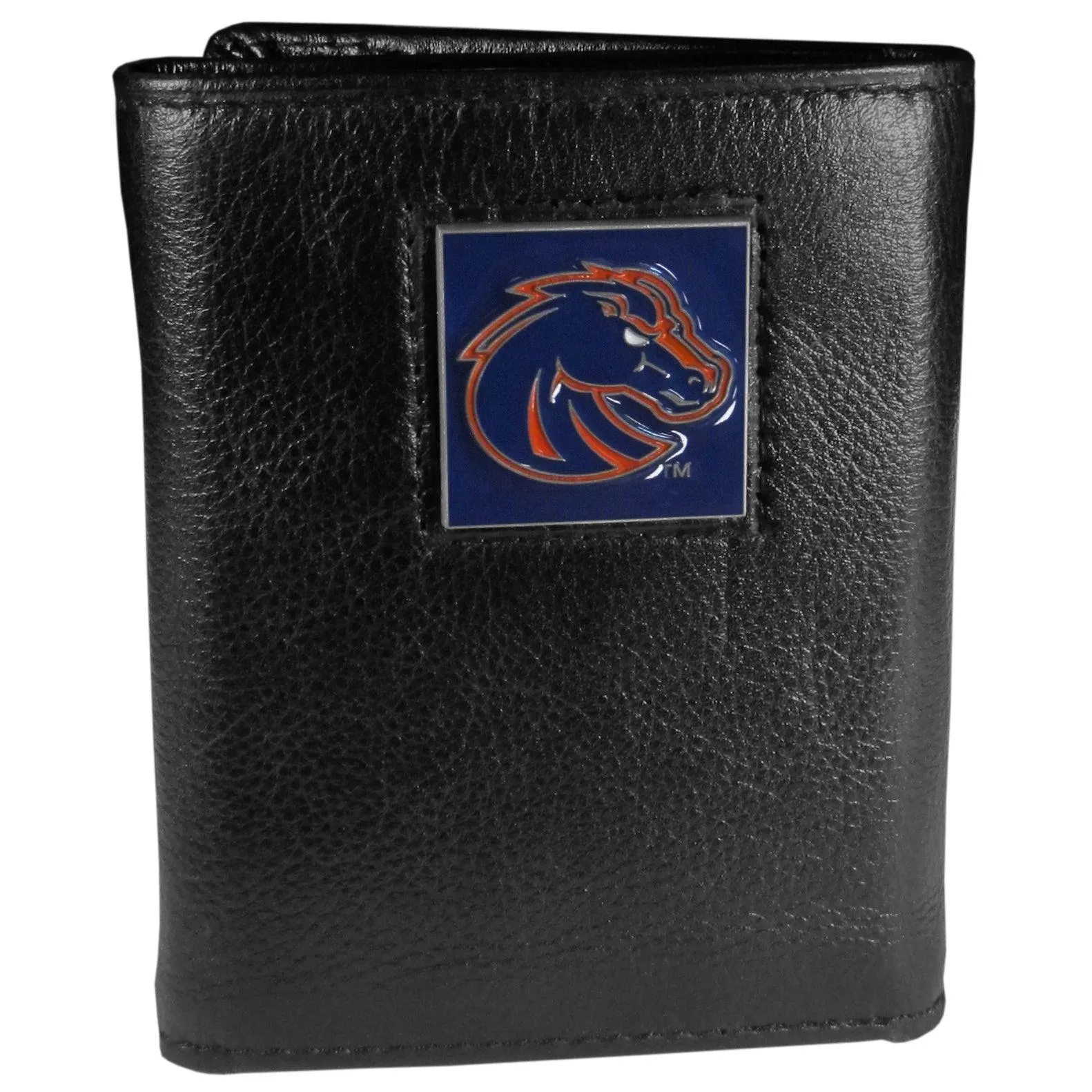 Boise St. Broncos Deluxe Leather Tri-fold Wallet