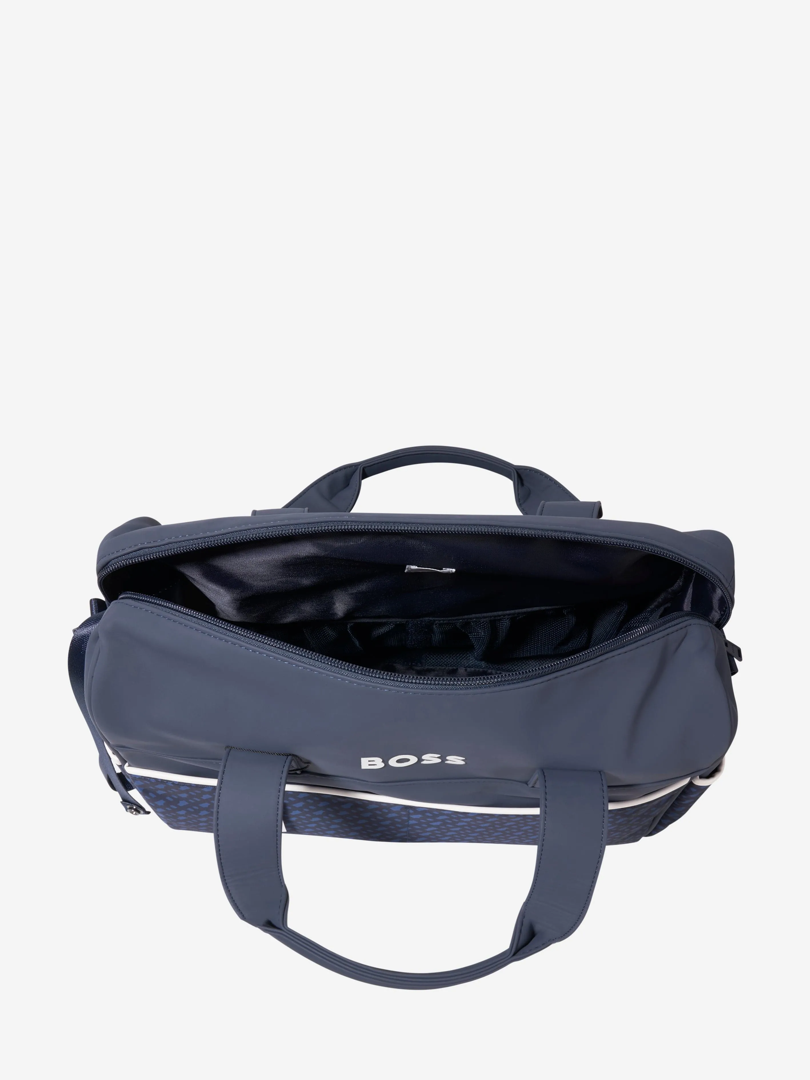 BOSS Baby Monogram Changing Bag in Navy