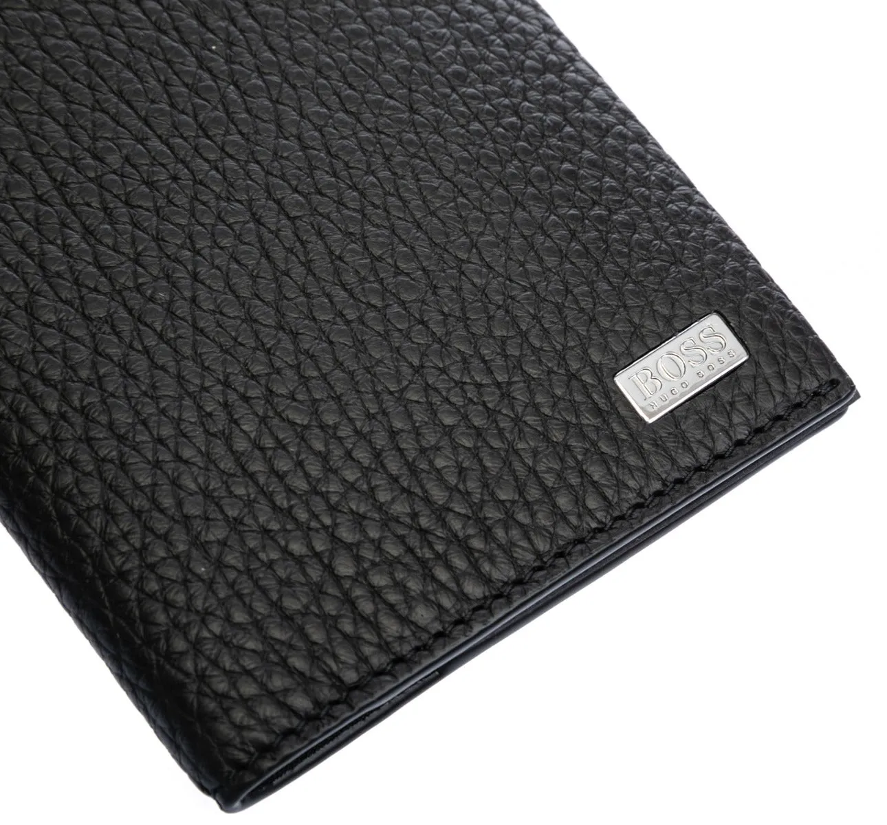 BOSS Crosstown Passport Holder in Black