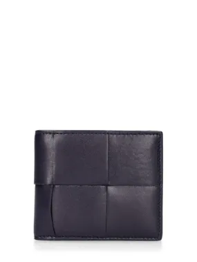 Bottega Veneta   Cassette leather bi-fold wallet 