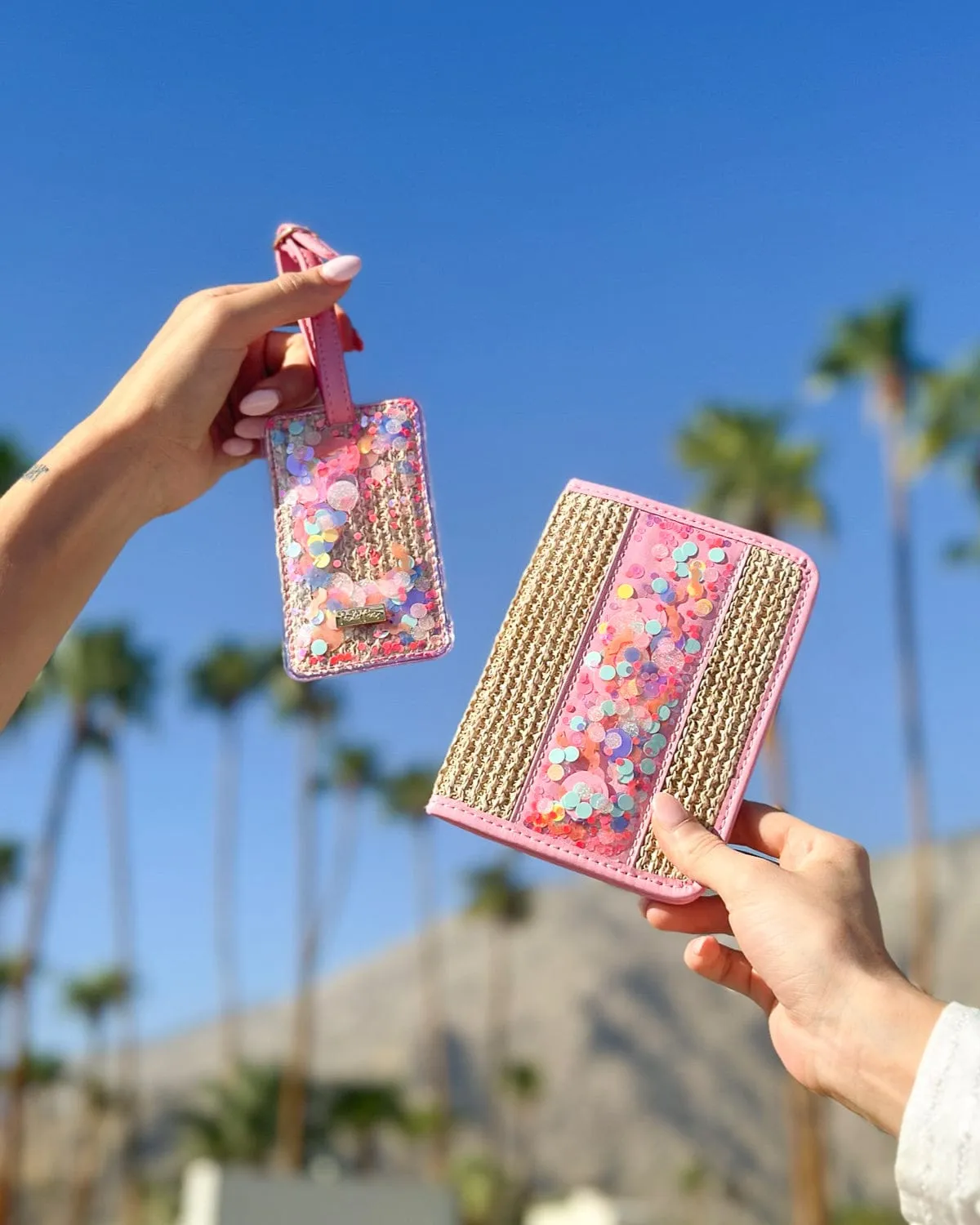 Bring On The Fun Woven Confetti Passport Holder