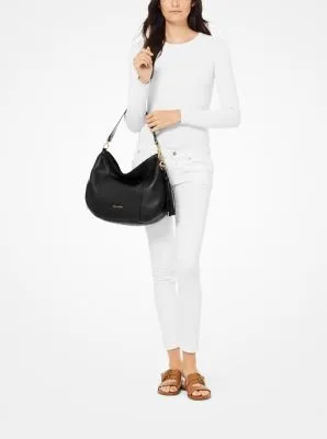 Brooke Large Pebbled Leather Shoulder Bag