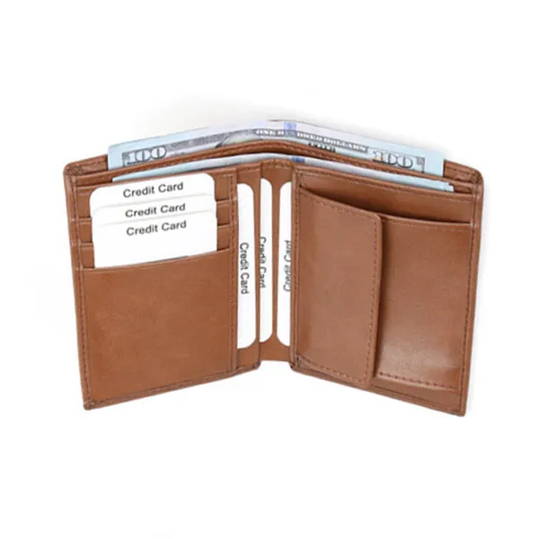 Brown Genuine Leather RFID Wallet 棕色真皮 RFID 錢包 CH19062