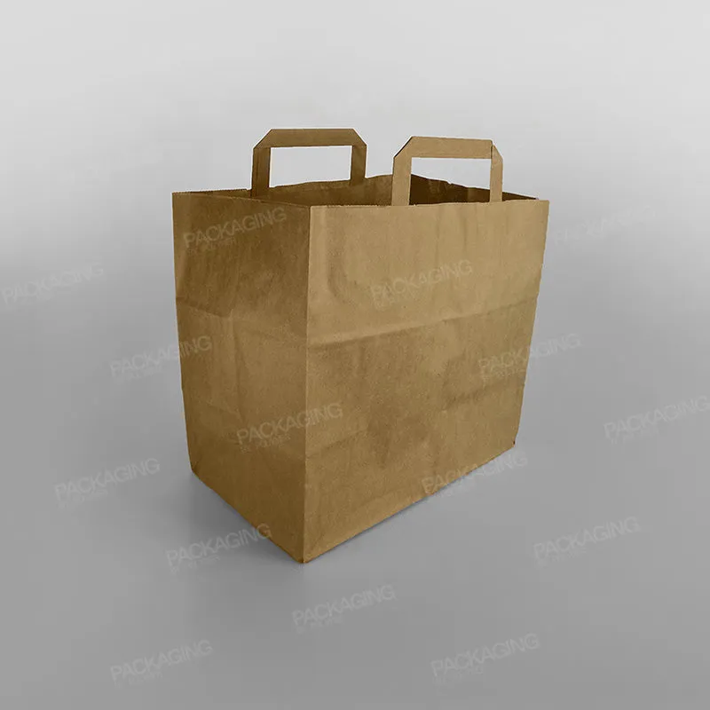 Brown Paper Carrier Bag Extra Wide