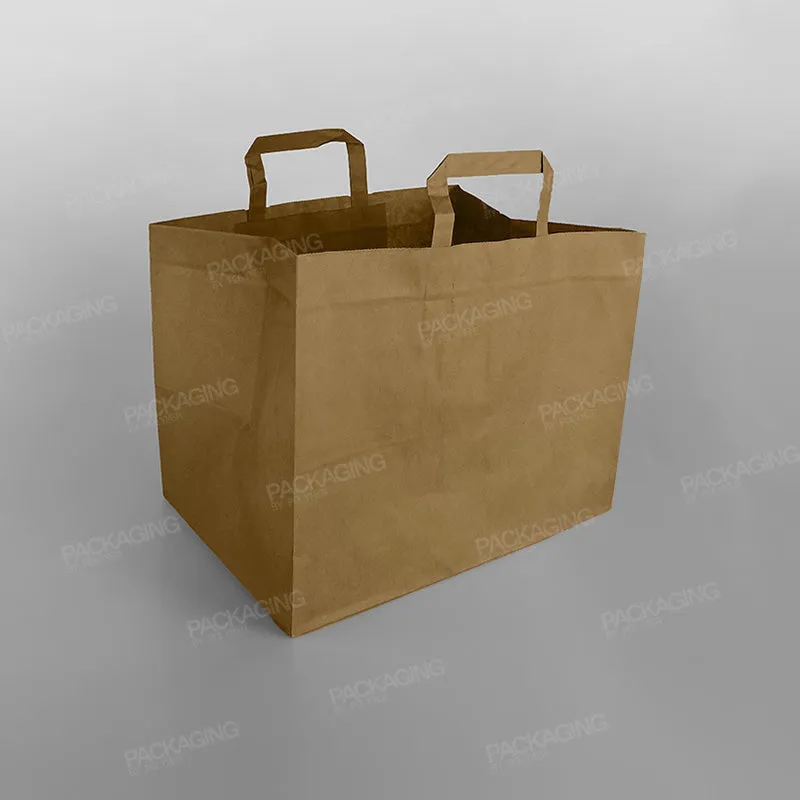 Brown Paper Carrier Bag Extra Wide