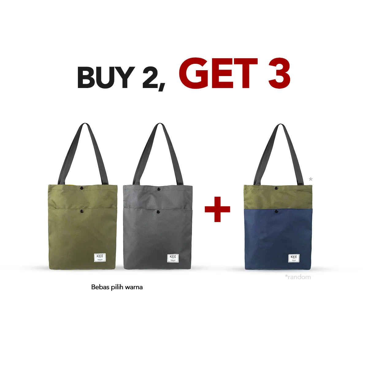 Buy 2 Get 3 - Lila 1.0 Tote Bag