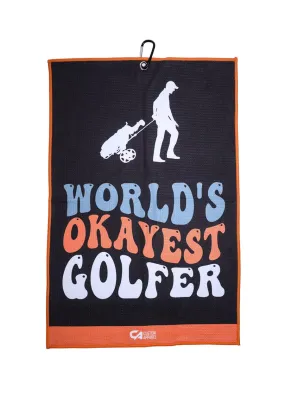 CA Waffle Golf Towels | Okayest Golfer