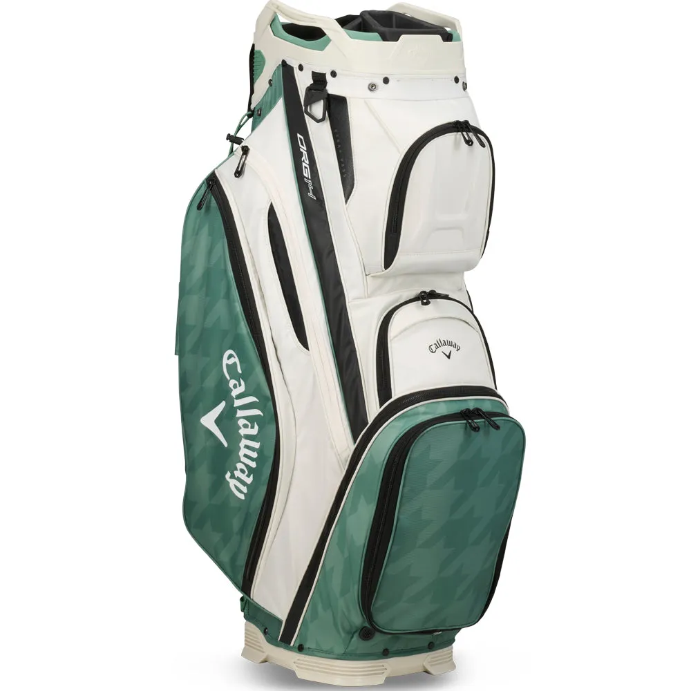 Callaway Org 14 Cart Bag - Khaki/Jade Houndstooth