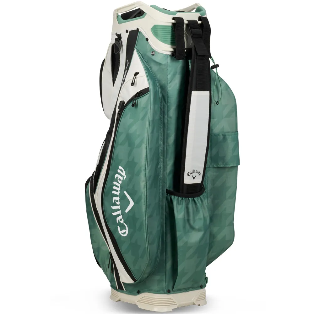 Callaway Org 14 Cart Bag - Khaki/Jade Houndstooth