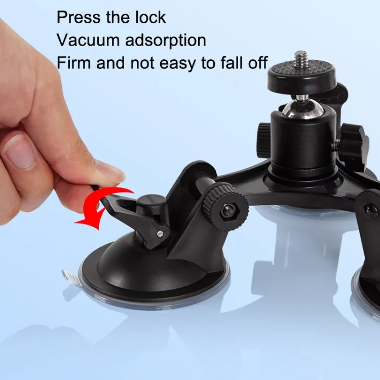 Car General Purpose Vehicle Bracket Suction Cup Fixed Glass Video Shooting Base, Shape: Suction Cup PTZ Phone Clip