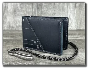 Chain Wallet with Guitar Pick Slots (With or Without Chain) - Carbon Black